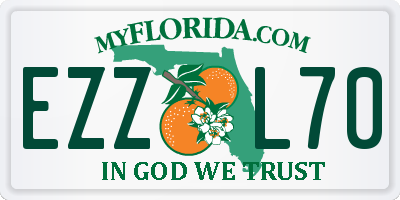 FL license plate EZZL70