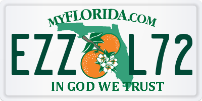 FL license plate EZZL72