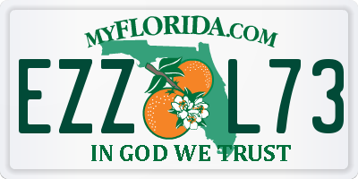 FL license plate EZZL73