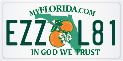 FL license plate EZZL81