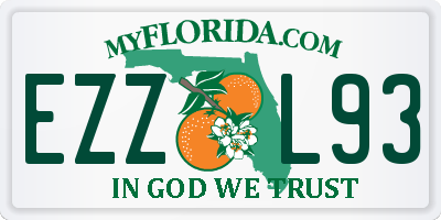 FL license plate EZZL93