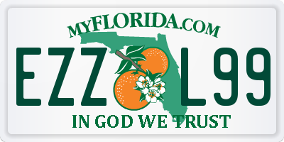 FL license plate EZZL99