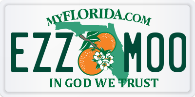 FL license plate EZZM00