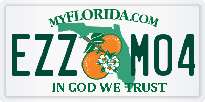 FL license plate EZZM04