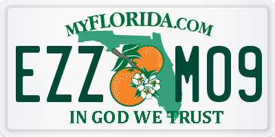 FL license plate EZZM09