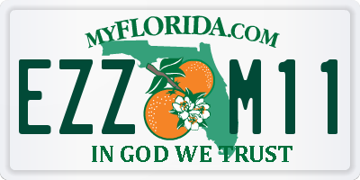 FL license plate EZZM11