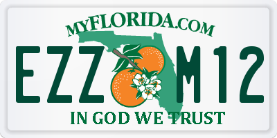 FL license plate EZZM12