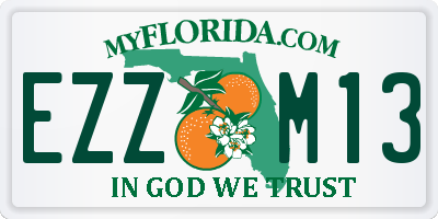 FL license plate EZZM13