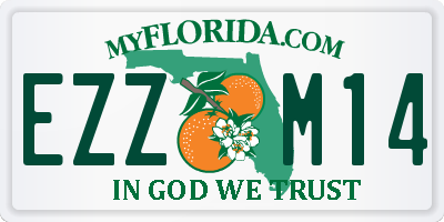 FL license plate EZZM14