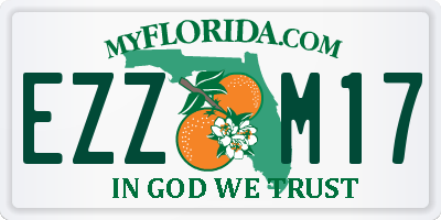 FL license plate EZZM17