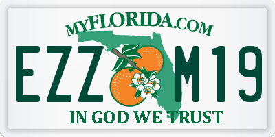 FL license plate EZZM19