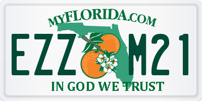 FL license plate EZZM21