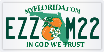 FL license plate EZZM22