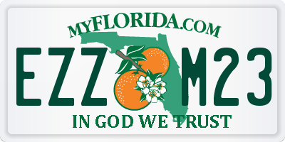 FL license plate EZZM23