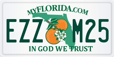 FL license plate EZZM25