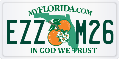 FL license plate EZZM26