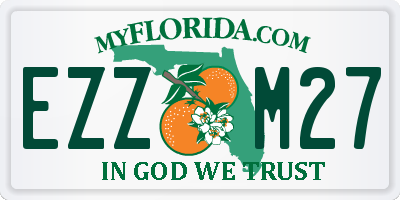 FL license plate EZZM27