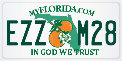 FL license plate EZZM28