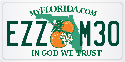 FL license plate EZZM30