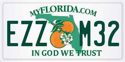 FL license plate EZZM32