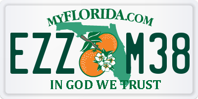 FL license plate EZZM38