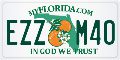 FL license plate EZZM40