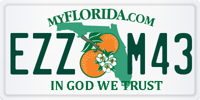 FL license plate EZZM43