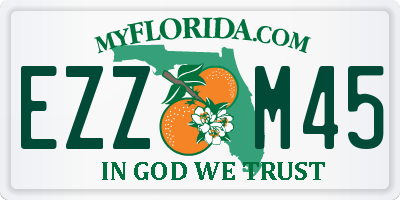 FL license plate EZZM45