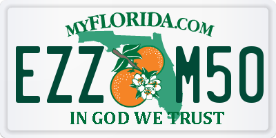 FL license plate EZZM50