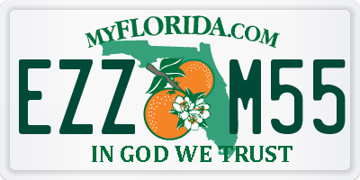 FL license plate EZZM55