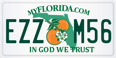 FL license plate EZZM56