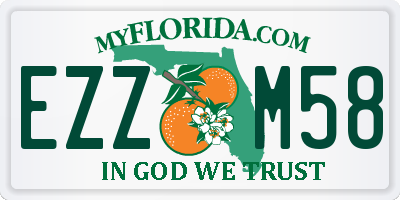 FL license plate EZZM58