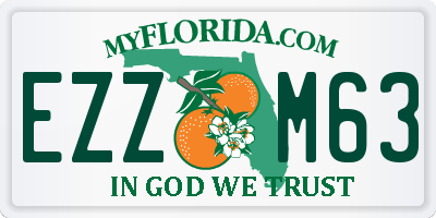 FL license plate EZZM63