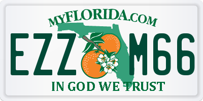 FL license plate EZZM66