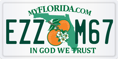 FL license plate EZZM67