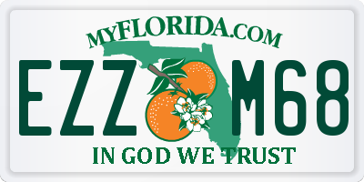 FL license plate EZZM68