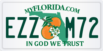 FL license plate EZZM72