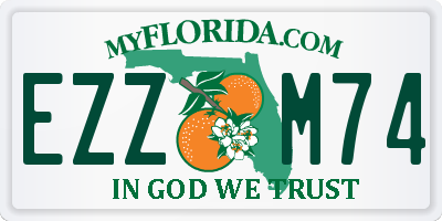 FL license plate EZZM74