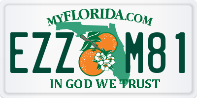 FL license plate EZZM81