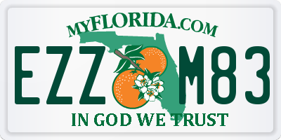 FL license plate EZZM83