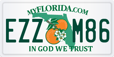 FL license plate EZZM86