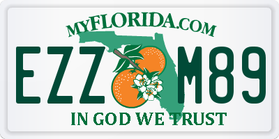 FL license plate EZZM89