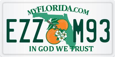 FL license plate EZZM93