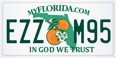 FL license plate EZZM95