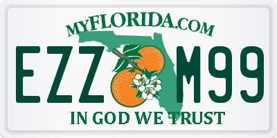 FL license plate EZZM99