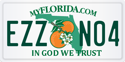 FL license plate EZZN04