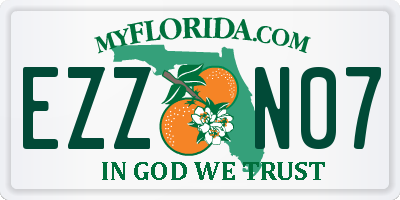 FL license plate EZZN07