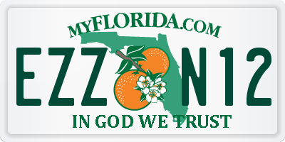 FL license plate EZZN12