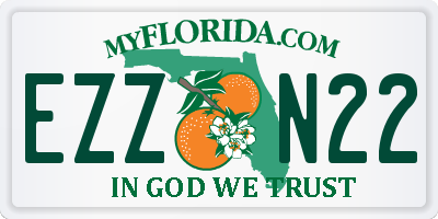 FL license plate EZZN22