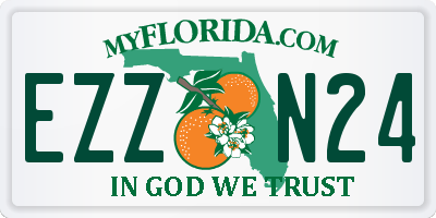 FL license plate EZZN24